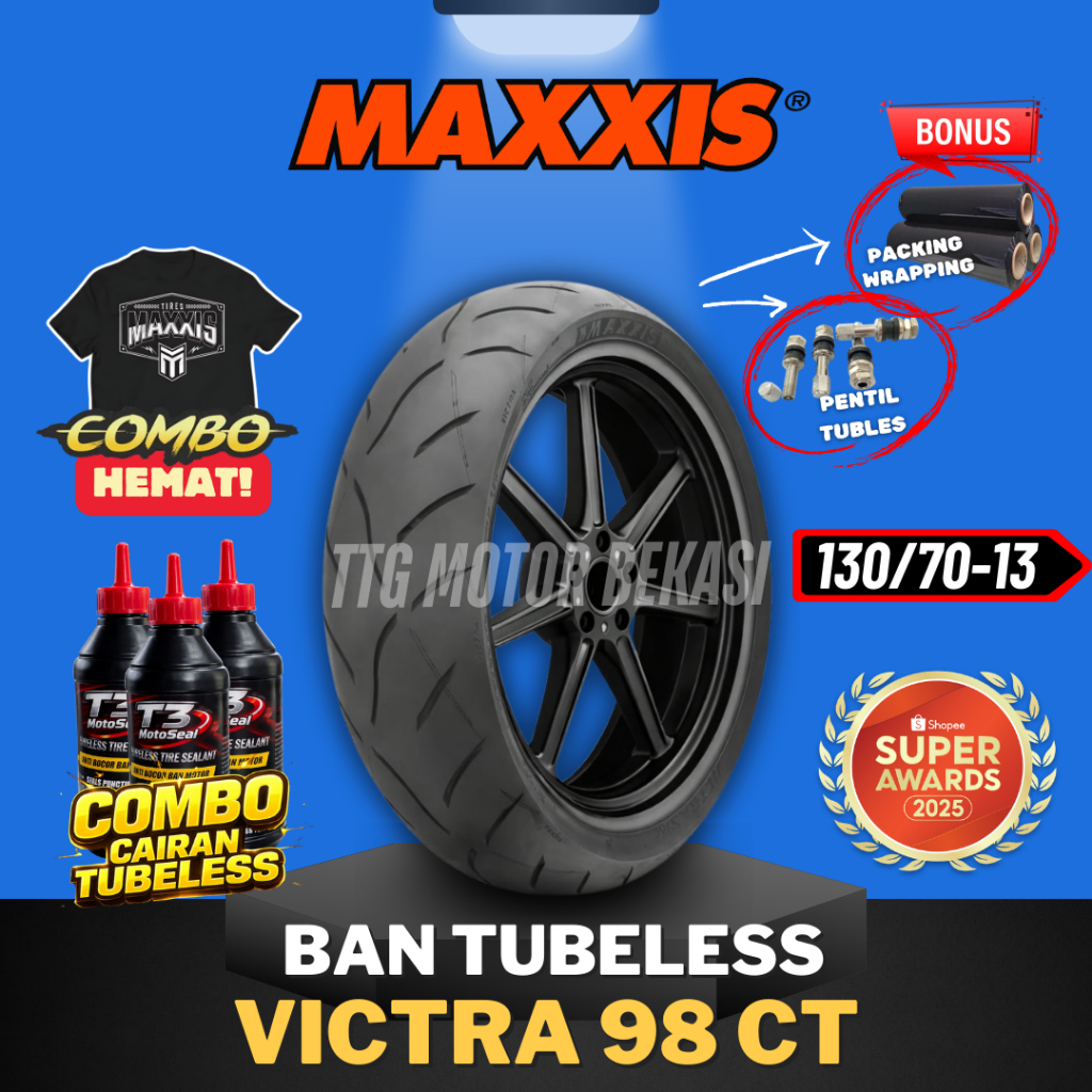 [READY COD] BAN MAXXIS RING 13 VICTRA 98 CT TUBELESS 130/70-13 / BAN MOTOR NMAX MAXXIS / BAN MAXXIS 