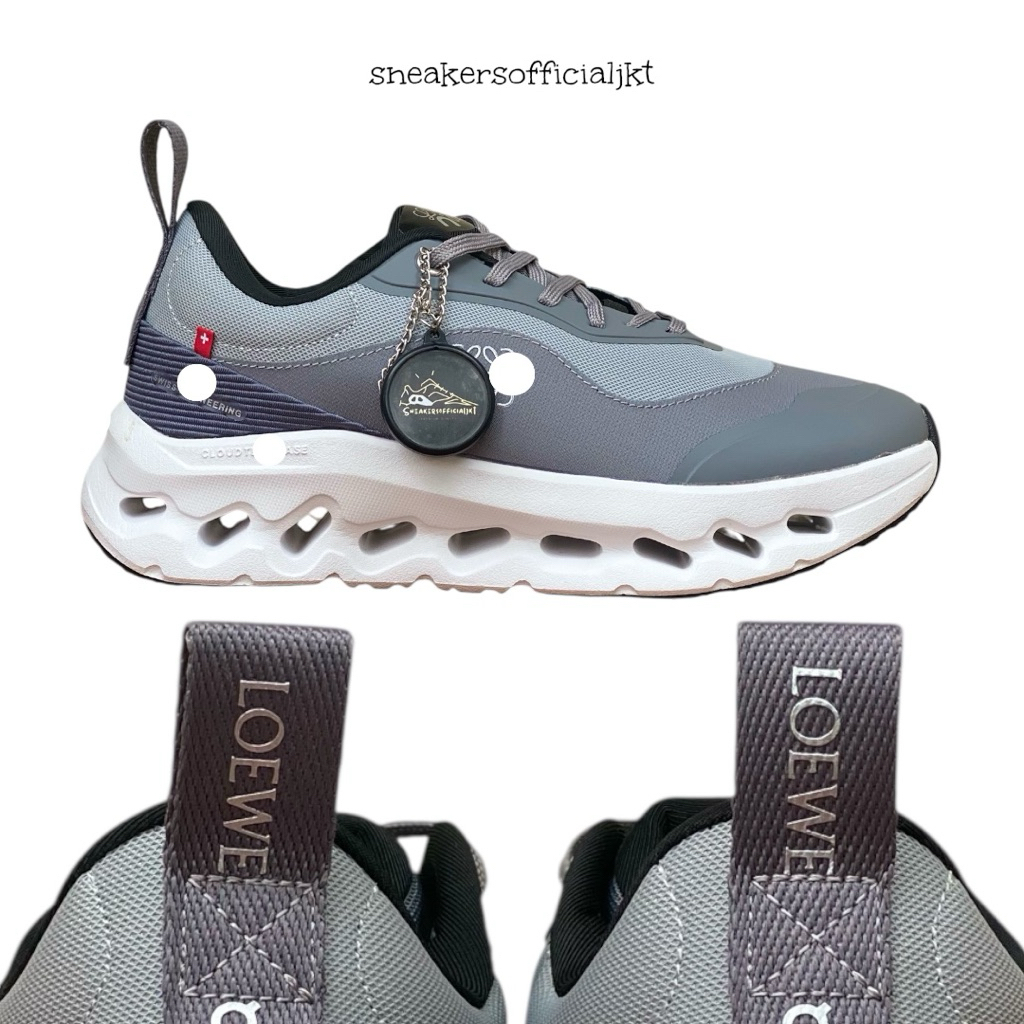 On x LOEWE Cloudtilt Sneakers Original Luxury - Sepatu On Running x Loewe Pria Wanita Premium Bonus 