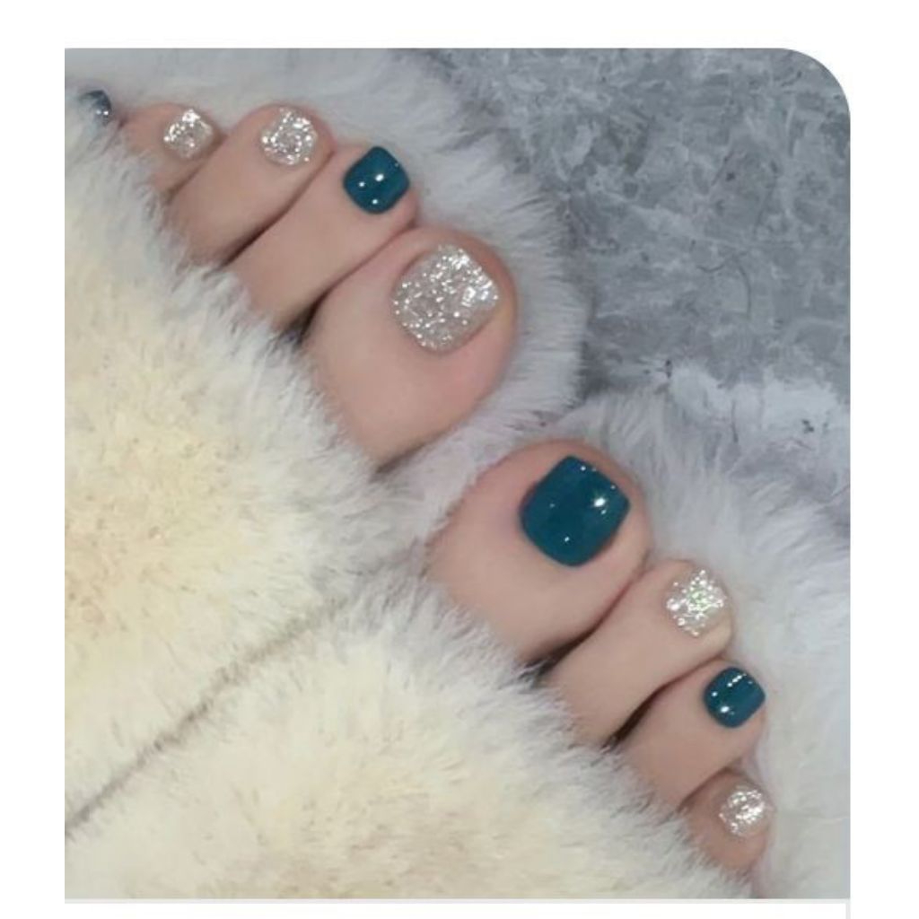 Nail art kuku kaki palsu isi 12+ lem