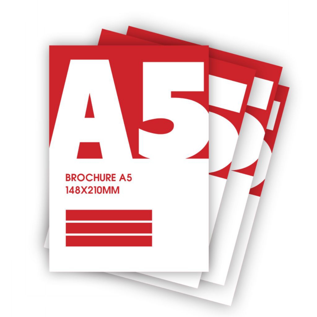 CETAK FLYER/BROSUR A5 ART PAPER/ART CARTON/IVORY/HVS