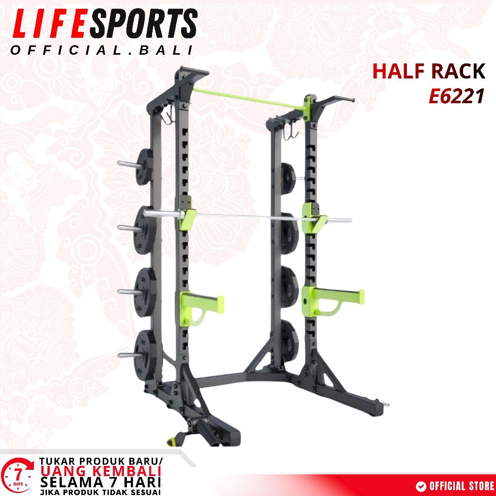 LIFESPORTS - NEW Functional Half Rack Squat Power Rack Machine DHZ E6221