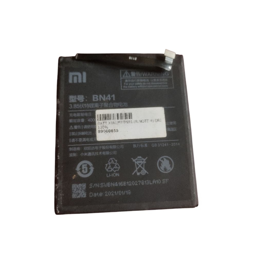 batrai redmi note 4 BN41 REDMI NOTE 4 KW MANTAP SEKEN