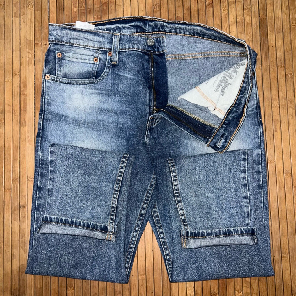 LEVIS 512 SLIM TAPER BLUE WASH STRETCH DENIM JEANS