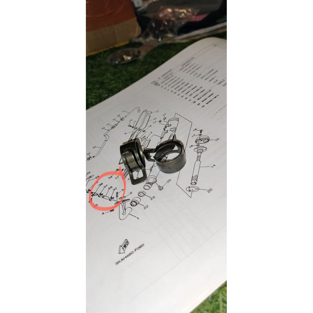 klip selang ais rx king peredam original