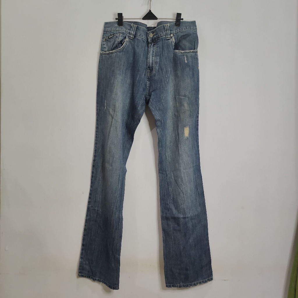 Celana Jeans Pria RUSTY Original Second - Model Standar Motif Skull Koleksi Pribadi (AVPCL006)