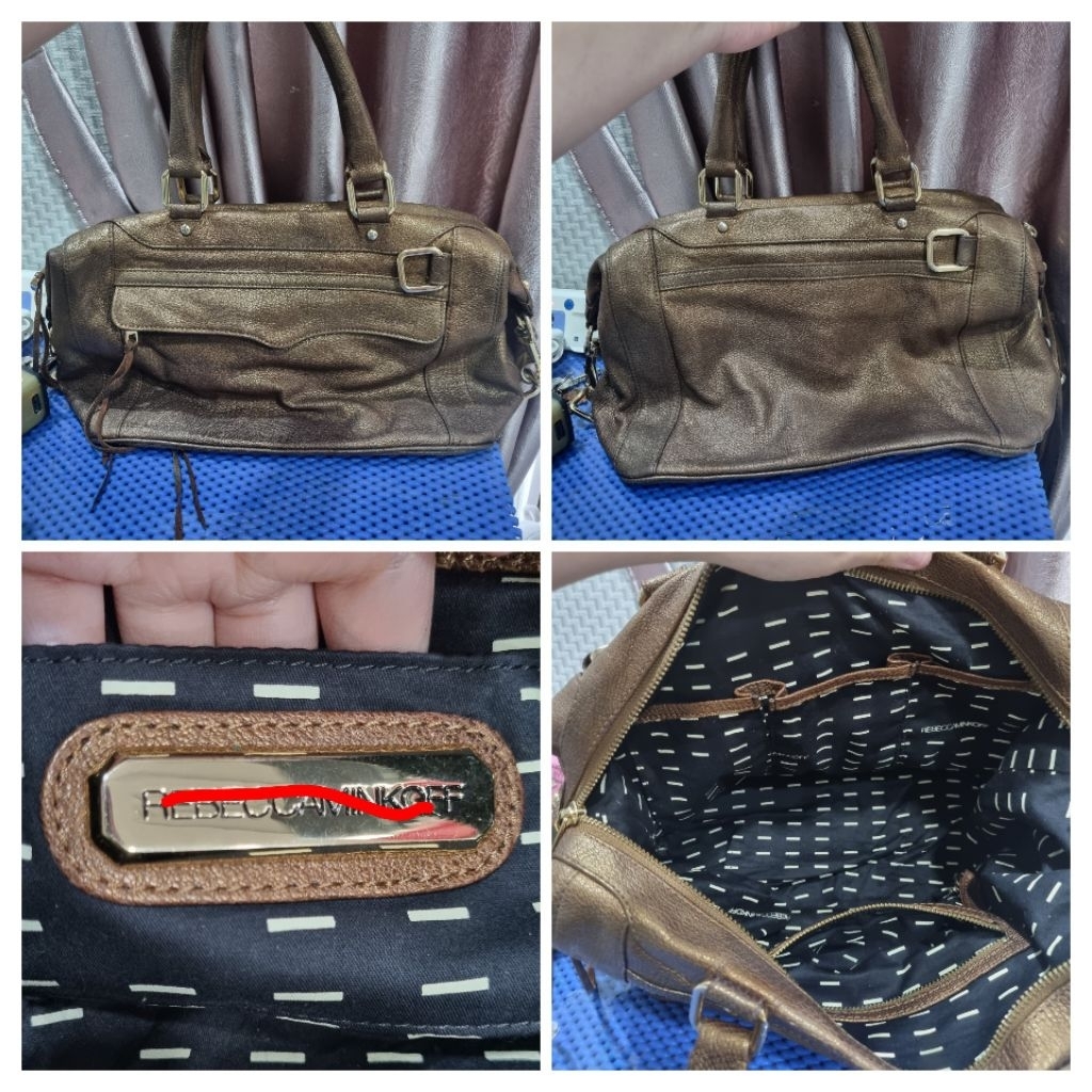 TAS KULIT ASLI REBECCA MINKOFF BRONZE RARE ITEM