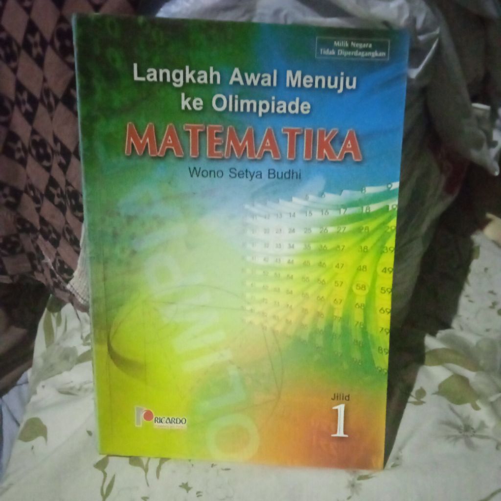 buku Langkah Awal menuju ke Olimpiade Matematika 1, buku original