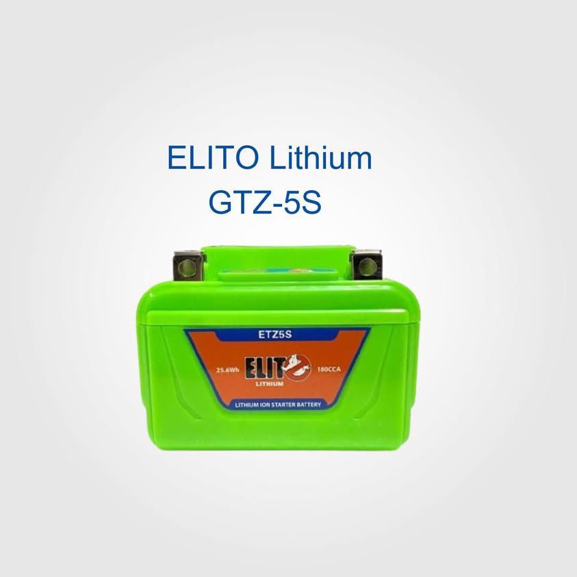 Aki Motor Honda Beat Karburator / Injeksi ELITO GTZ5S Accu Lithium