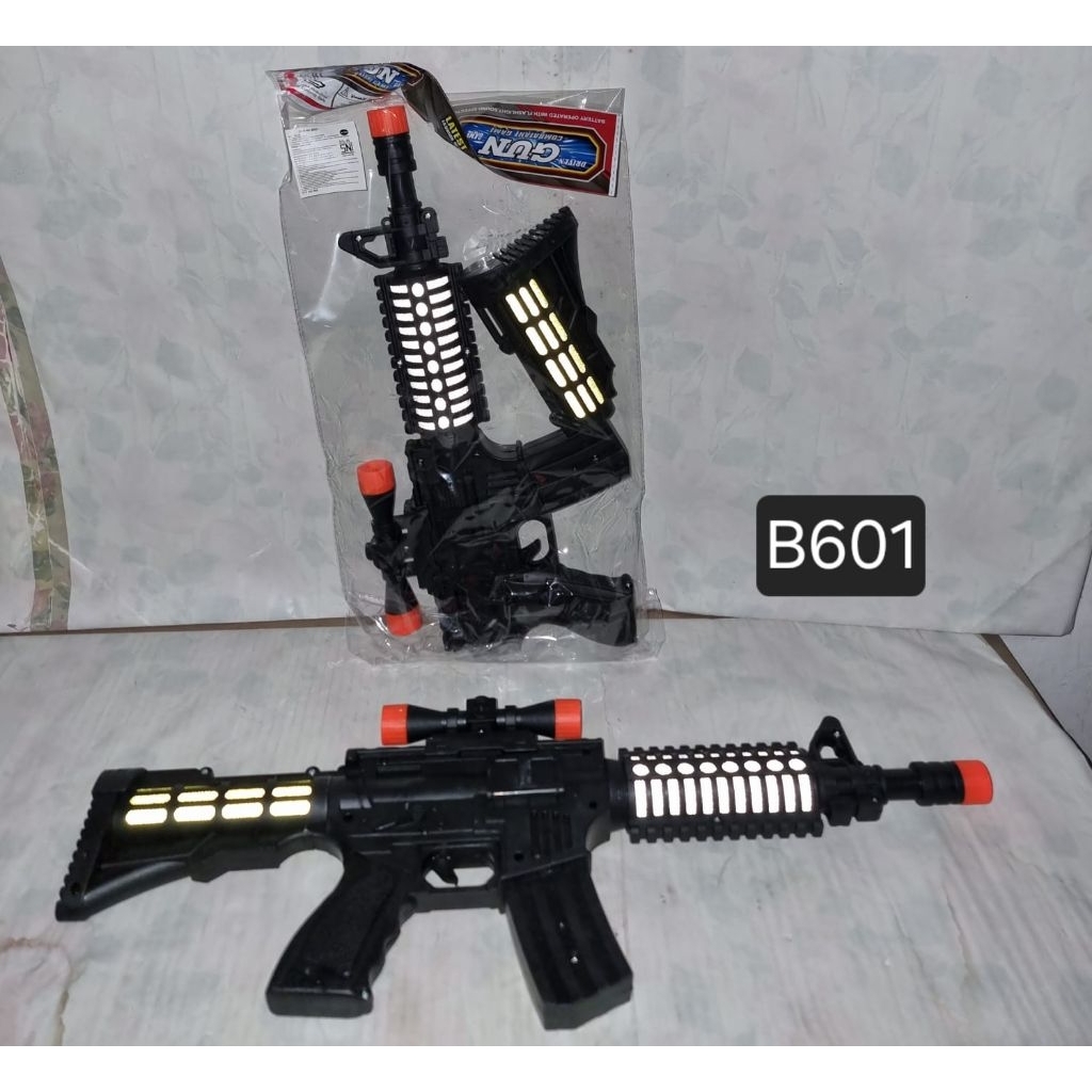 MAINAN TEMBAK TEMBAKAN BATERAI 5020//MAINAN TEMBAK BATERAI LAMPU DAN SUARA//SENAPAN BATERAI