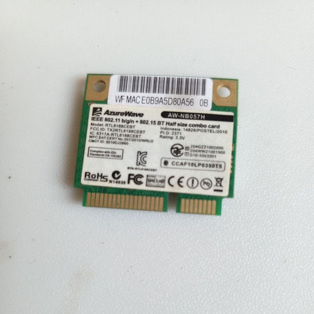 WiFi Card Laptop Axioo MB40114