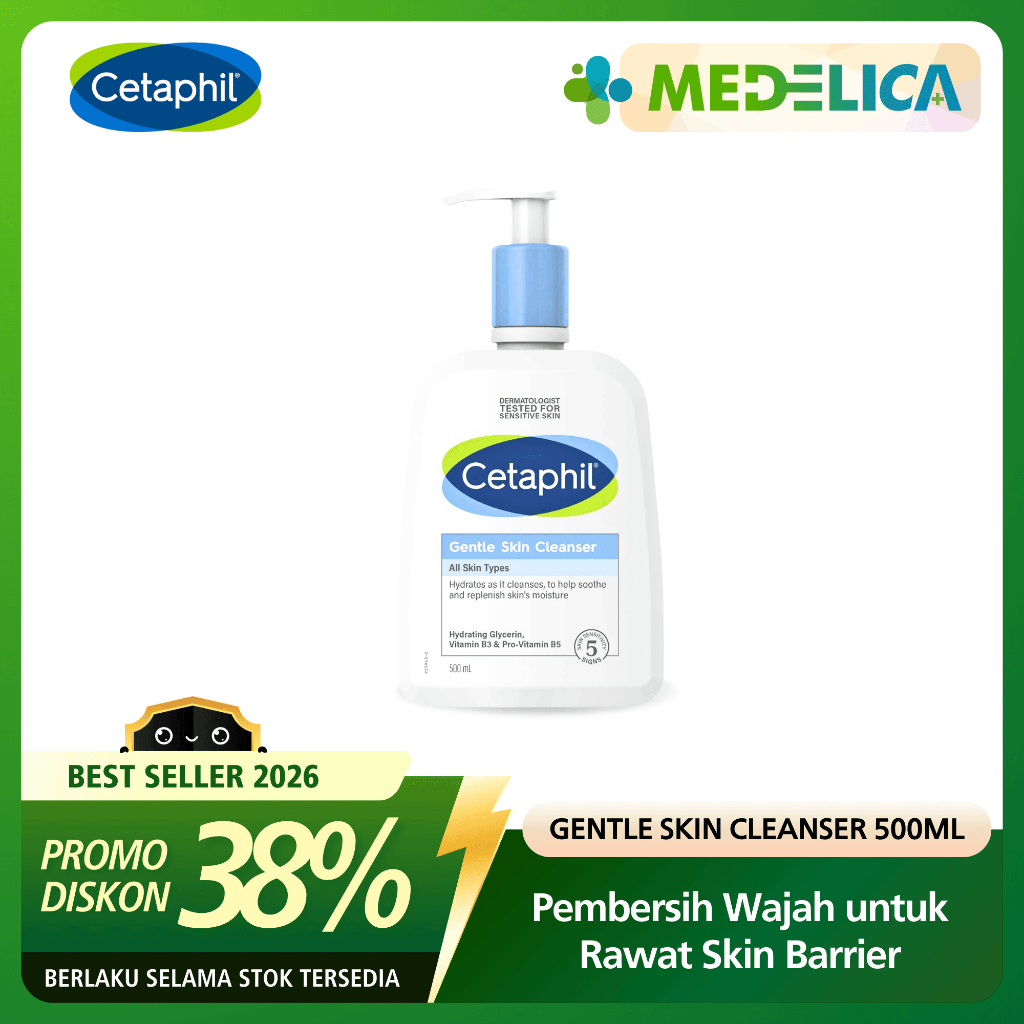 Gentle Skin Cleanser 500ml CETAPHIL | Sabun Cuci Muka | Sabun Cetaphil