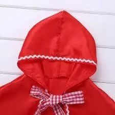 Jubah Merah Red Riding Hood Dewasa | Cape Red Riding Hood | Kostum Jubah Merah (Jubah Saja)