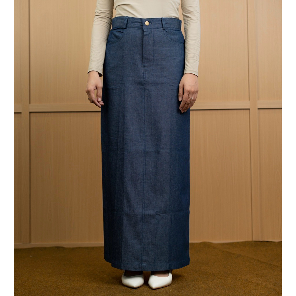 FINCLO - H.Lo Denim Skirt | Rok Span Denim Panjang