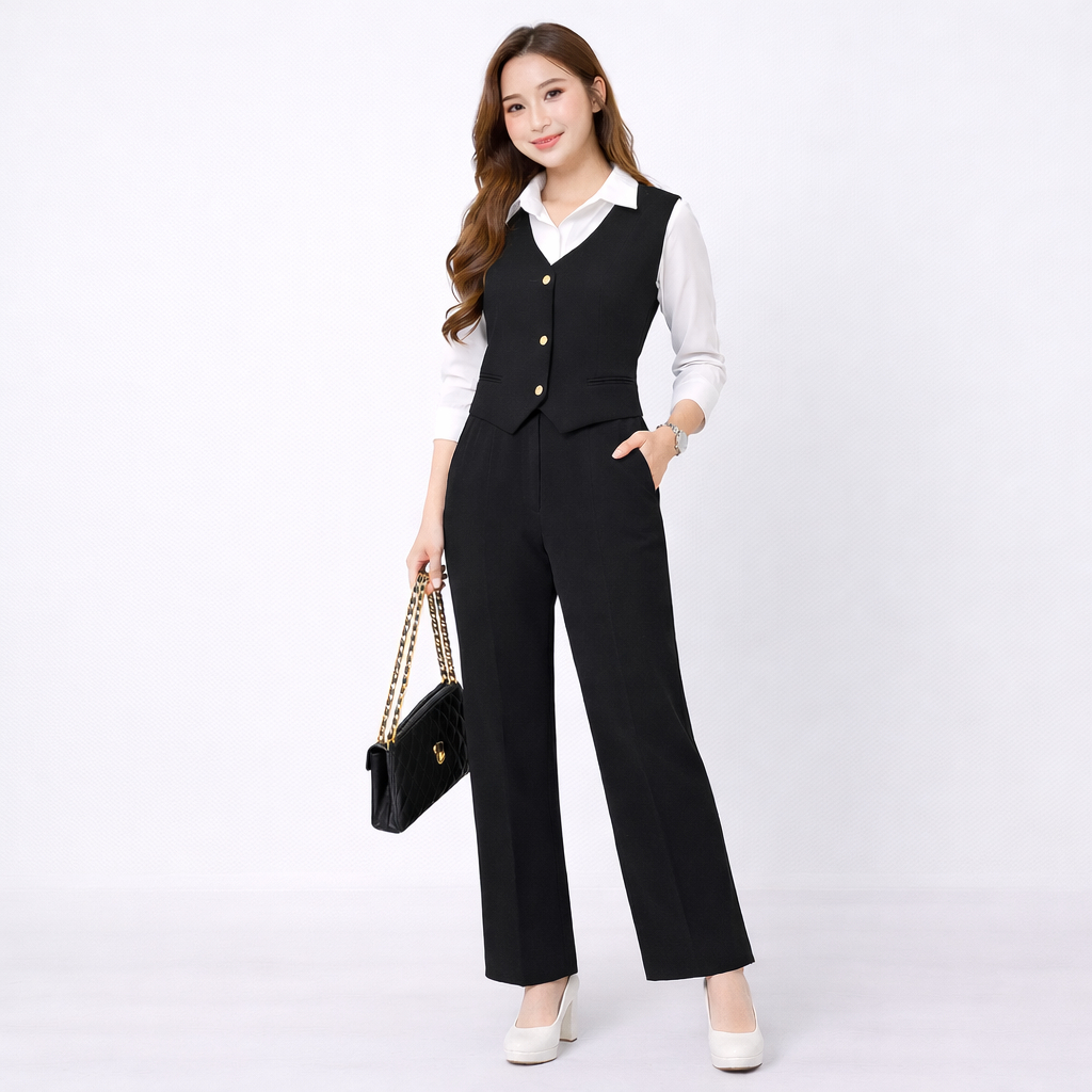 Outfit Wanita Kekinian | Outfit Wanita | Set Amelia Rajut Casual Lunnabby