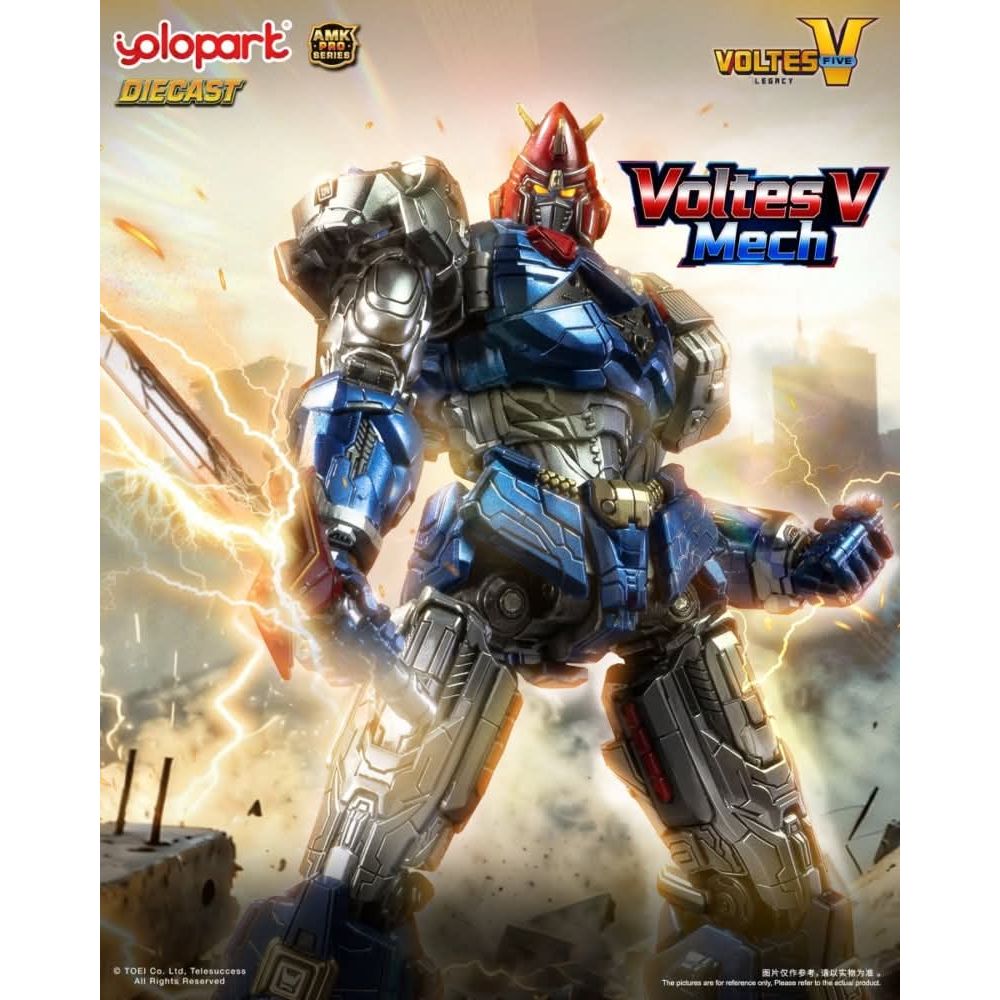 Open PO Yolopark Amk Pro Series VOLTES V Legacy, Model Kit Action Figure (H.20cm) with Metal frame/d