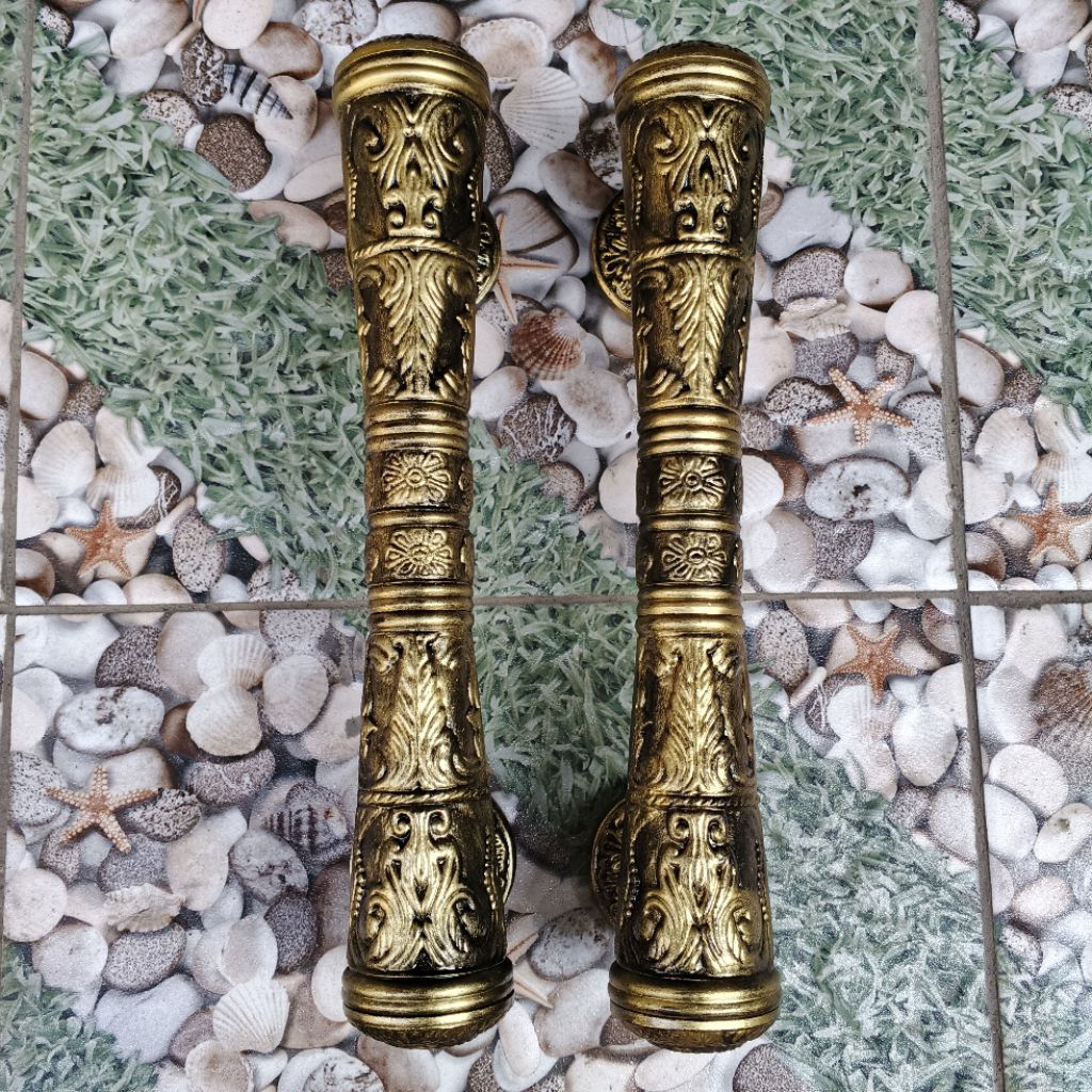 Handel Pintu Rumah motif godo Ukir Gagang Pintu Rumah Alumunium Klasik