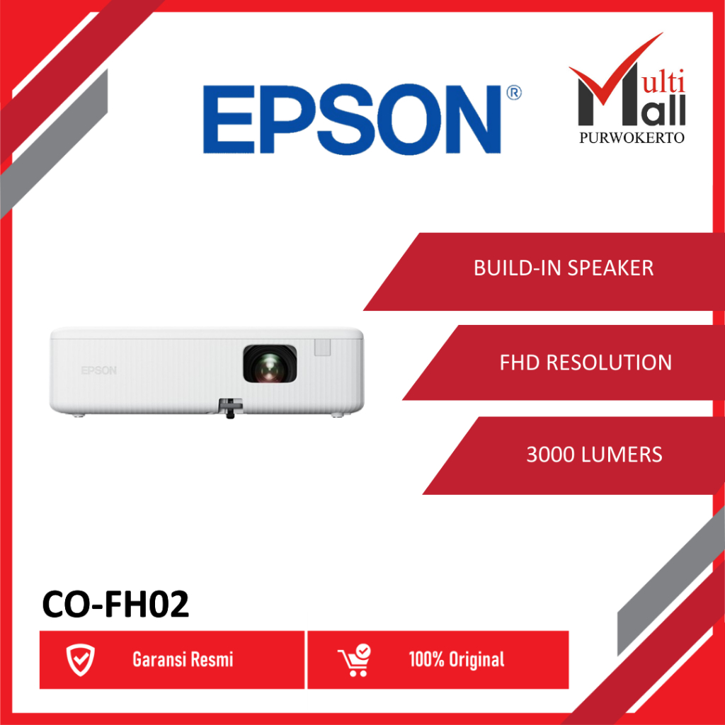 PROJECTOR EPSON CO-FH02 COFH02 CO FH02 PROYEKTOR FULL HD ANDROID TV Portable Ori