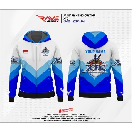 Jaket XTC Jaket Racing bahan Lotto Full Printing