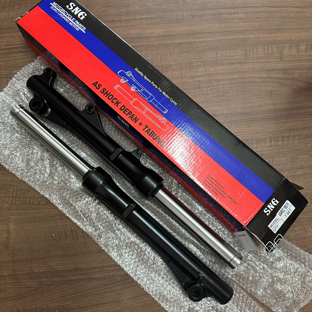(BLACK) SNG VARIO 150 FI AS TABUNG DEPAN SHOCK ASSY SHOK SOK FRONT FORK COVER TUBE KIRI KANAN KIT SE