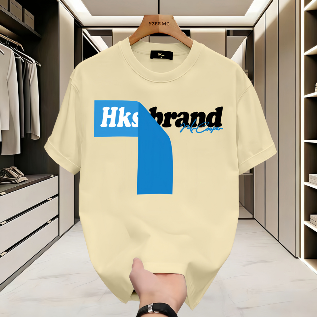 (COD)Kaos Pria Putih Viral - Desain Angka 7