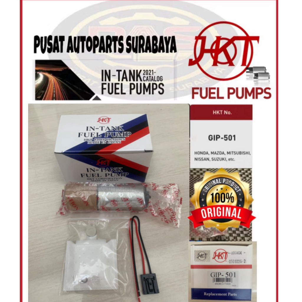 FUEL PUMP POMPA BENSIN ASLI HKT JAPAN GIP-501 TOYOTA AVANZA / XENIA 2004-2011/ GRANMAX / RUSH / TERR