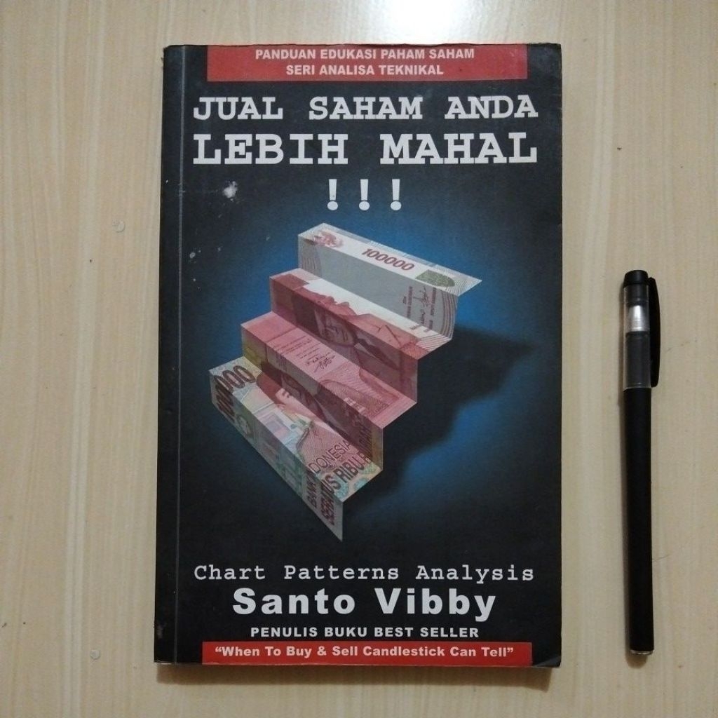 JUAL SAHAM ANDA LEBIH MAHAL - SANTO VIBBY - VIBBY PUBLISHING 2008 - Buku Bekas Murah Original - B14