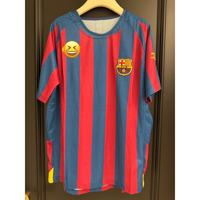 Jersey Bola Barcelona Retro Home 05/06 Klasik Barca Treble Winner Premium
