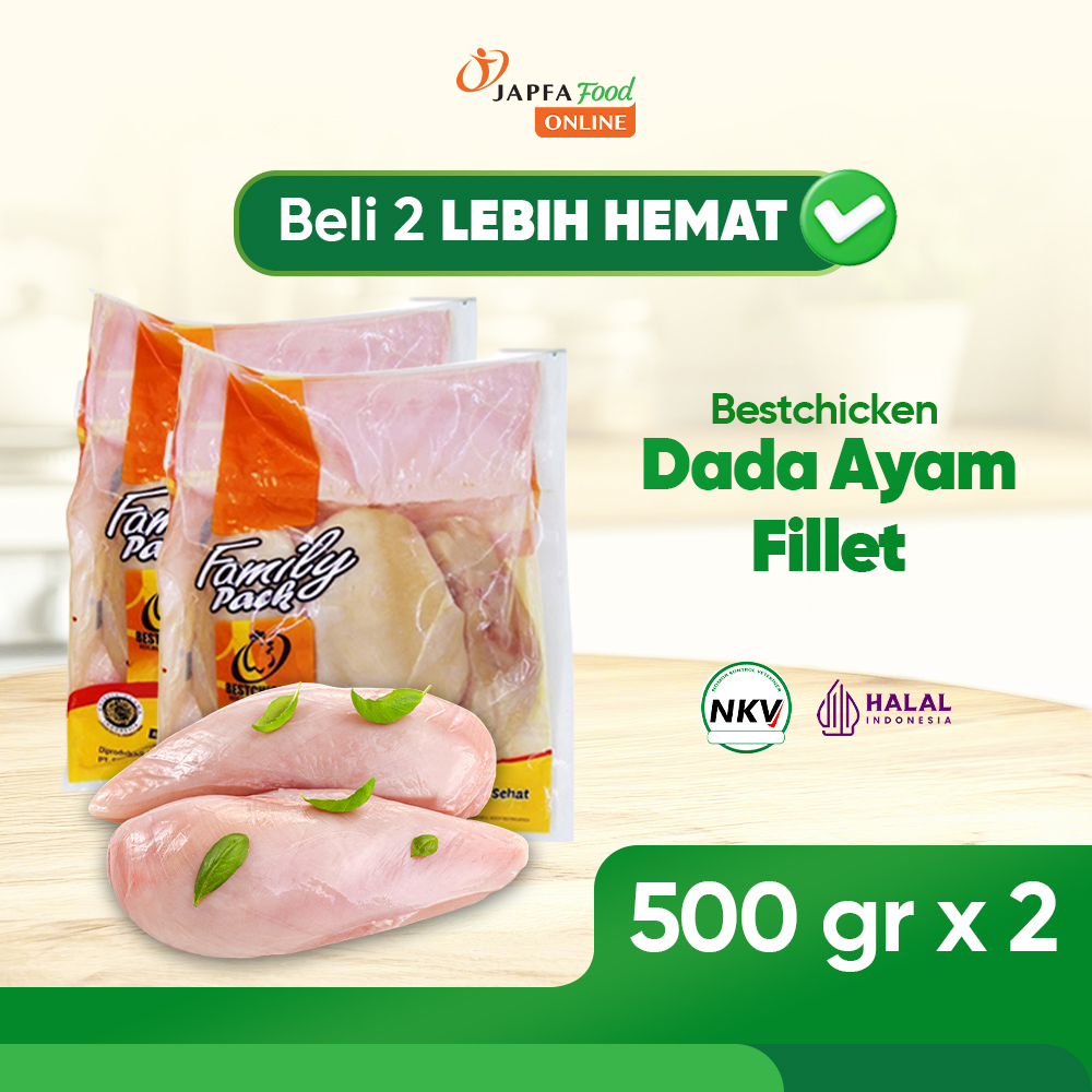 Bestchicken Bundling Hemat Daging Fillet Dada Ayam 500 gr - Isi 2 pack