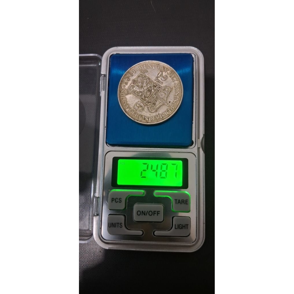 Koin Wilhelmina 2 ½ G Tahun Campur Asli Perak