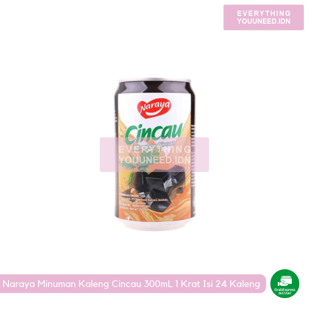 Naraya Minuman Kaleng Cincau 300mL 1 Krat Isi 24 Kaleng