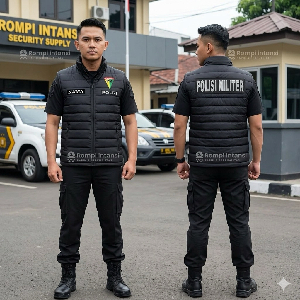 ROMPI GELEMBUNG POLISI MILITER PREMIUM | VEST PUFFER POLISI MILITER | ROMPI POLISI MILITER BERIKUT N