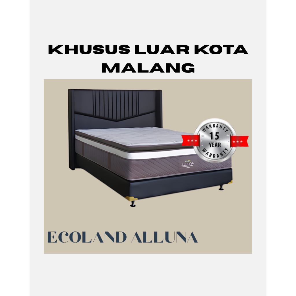 KHUSUS LUAR KOTA MALANG ECOLAND ALLUNA SPRINGBED LATEX