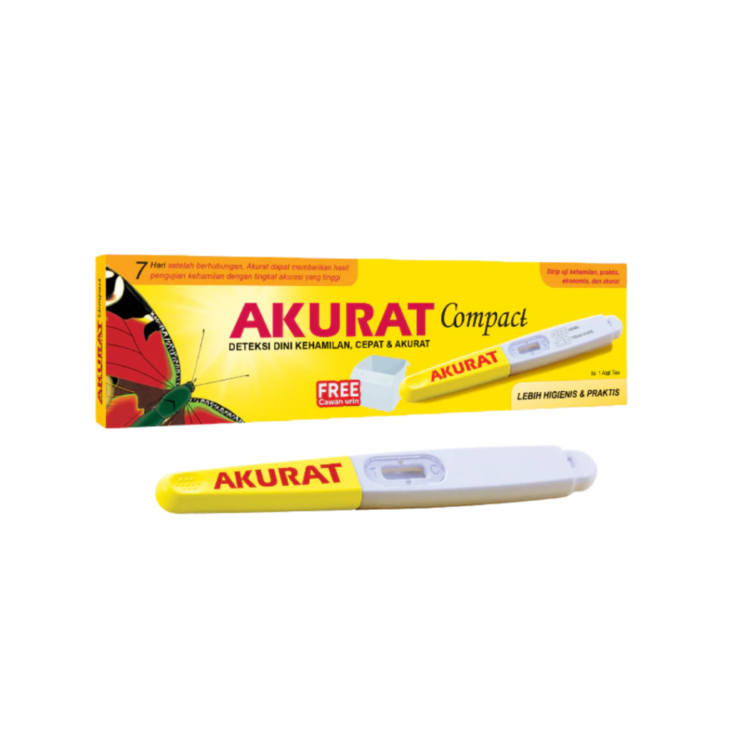 AKURAT - Test Pack Compact Alat Uji Kehamilan - 1 Pcs (Test Kit / Testpek)