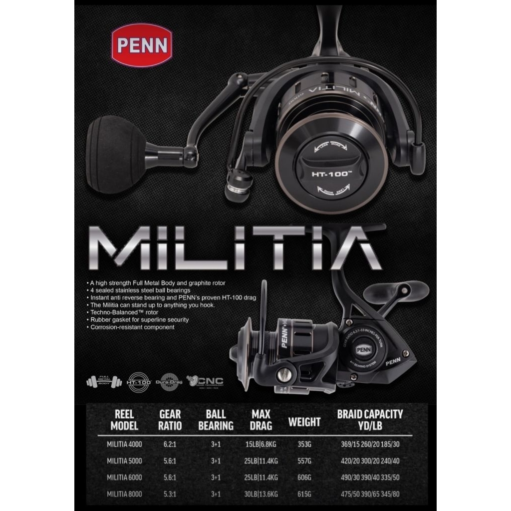 Reel Penn Militia 4000&6000