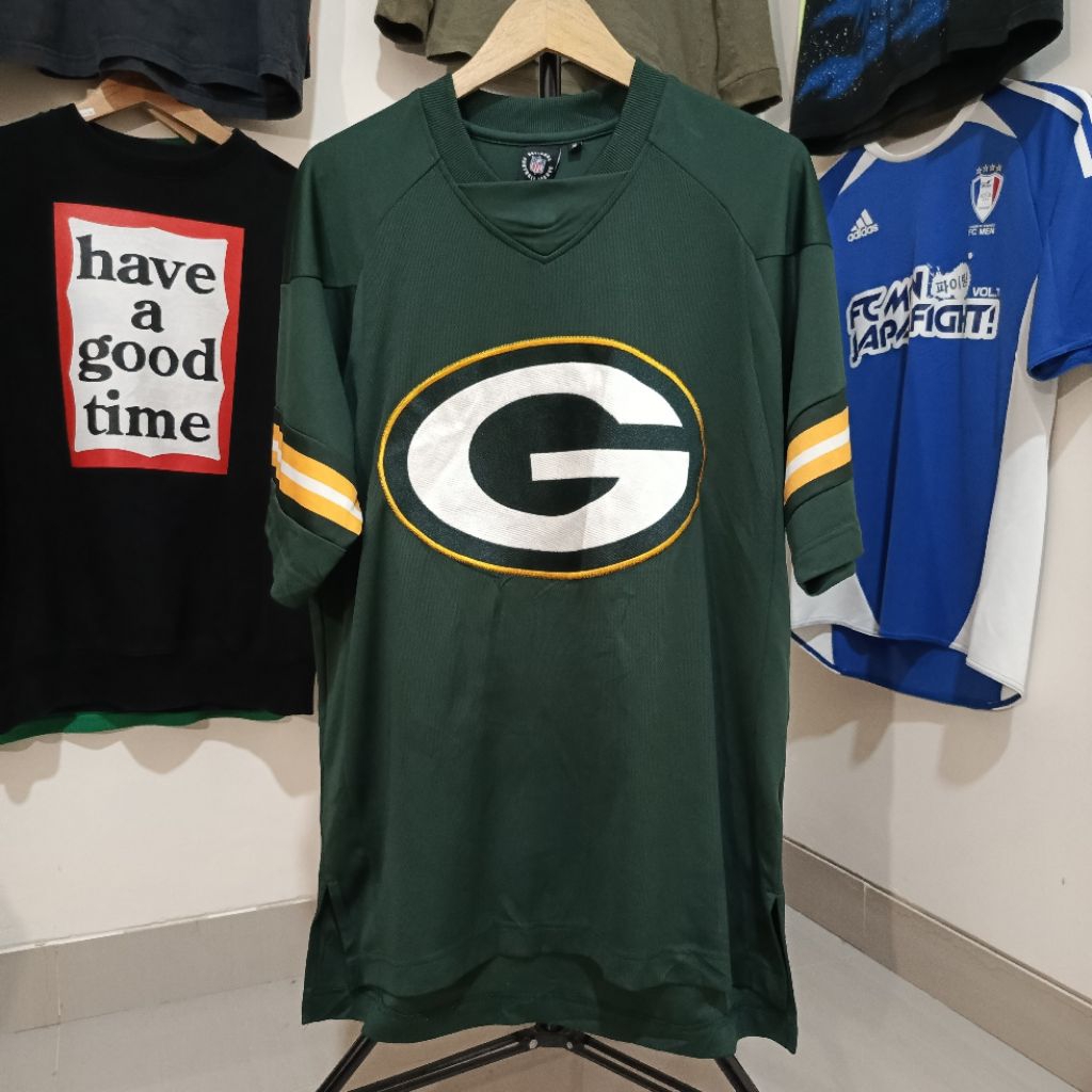 Kaos Jersey NFL Green Bay Packers Size M Fit XL