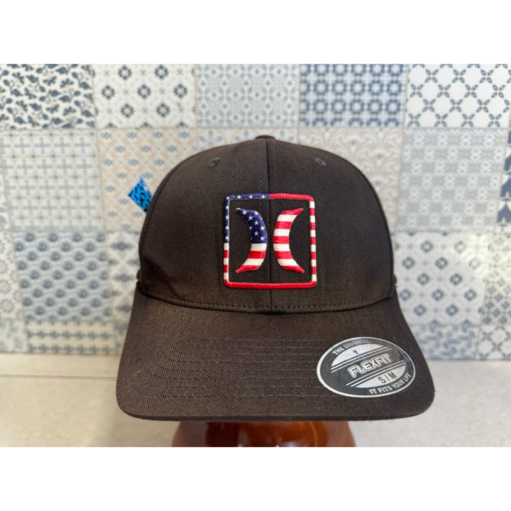 Topi Second Brand Branded HURLEY Original Collabs Yupoong Fitted Flexfit 110 Official Tag