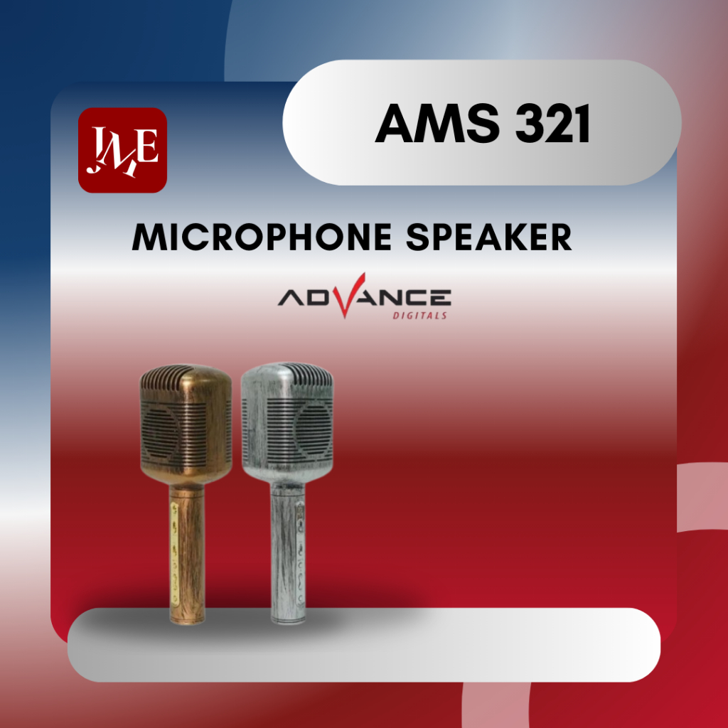 Microphone ADVANCE MIC AMS321 AMS-321 Speaker Bluetooth