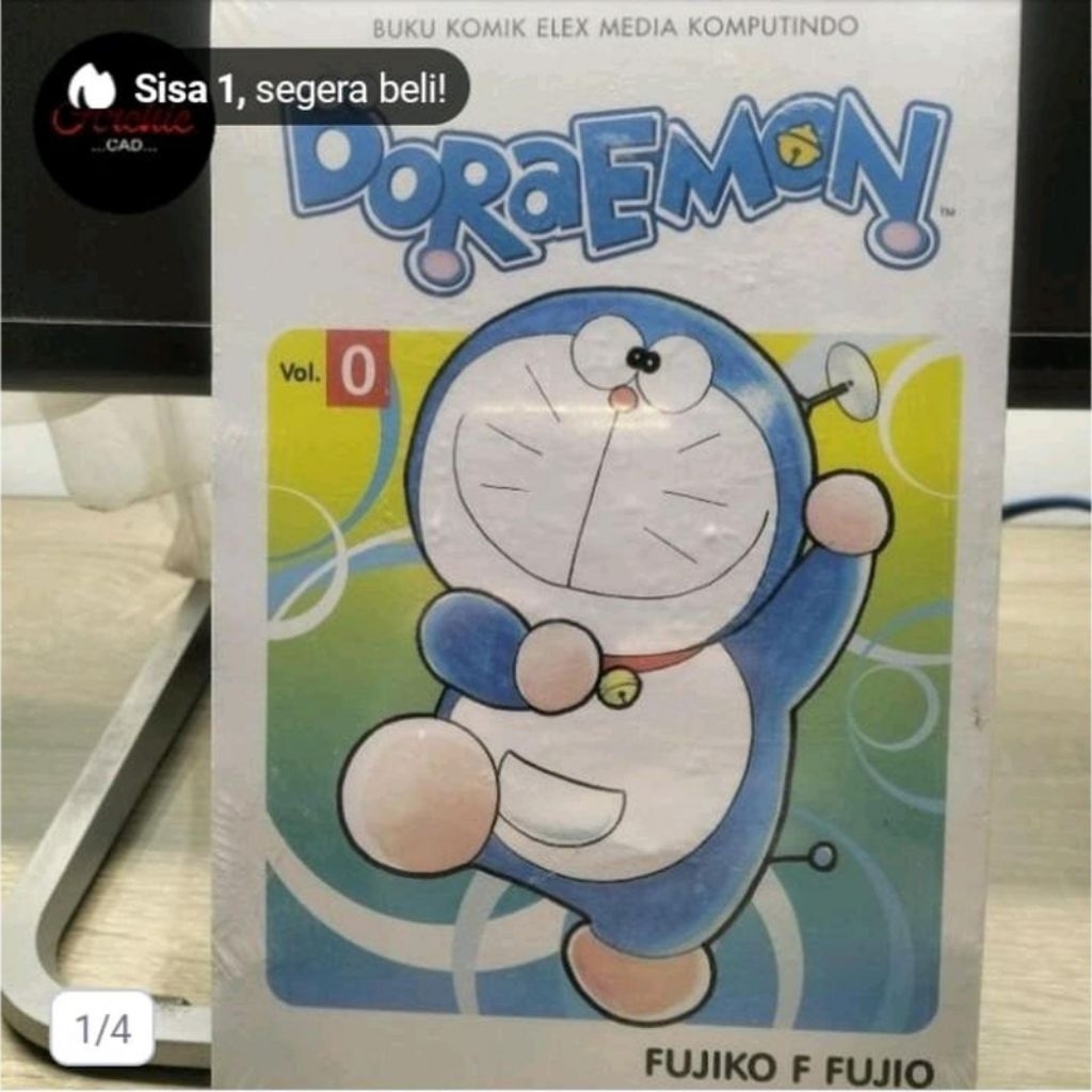KOMIK BUKU FISIK FUJIKO F FUJIO DORAEMON VOL 0 SEGEL ORIGINAL INDONESIA SUPER LANGKA