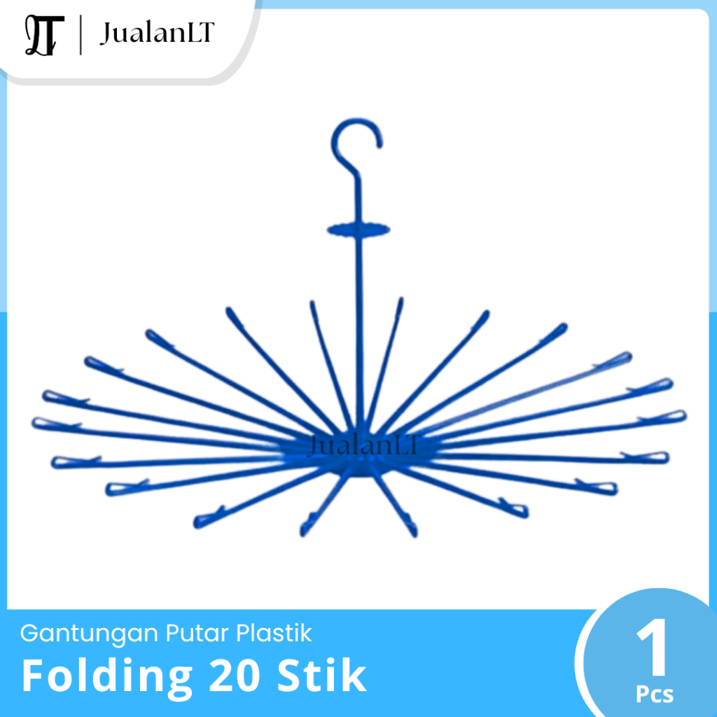 [1 PCS] Gantungan Baju Bayi Putar / FOLDING 20 STIK PLASTIK / GANTUNGAN BAJU STIK PUTAR