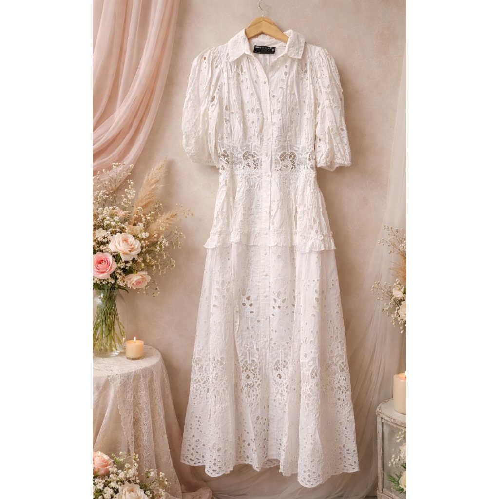 Midi Dress Katbol Preloved Longdress cantik katbol NOT ZARA