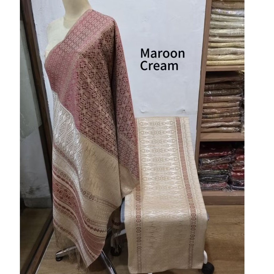 Promo songket tumtuman b100 kain adem lembut cantik