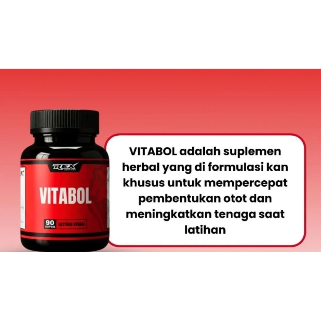 vitabol90 kapsul suplemen pembentuk otot |suplemen fitnes stamina pria testosteron booster