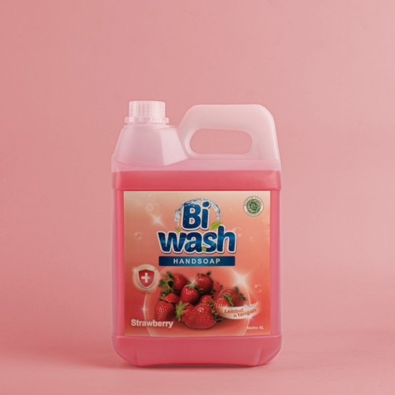 Bi Wash Sabun Cuci Tangan Strawberry Jerigen 4Liter