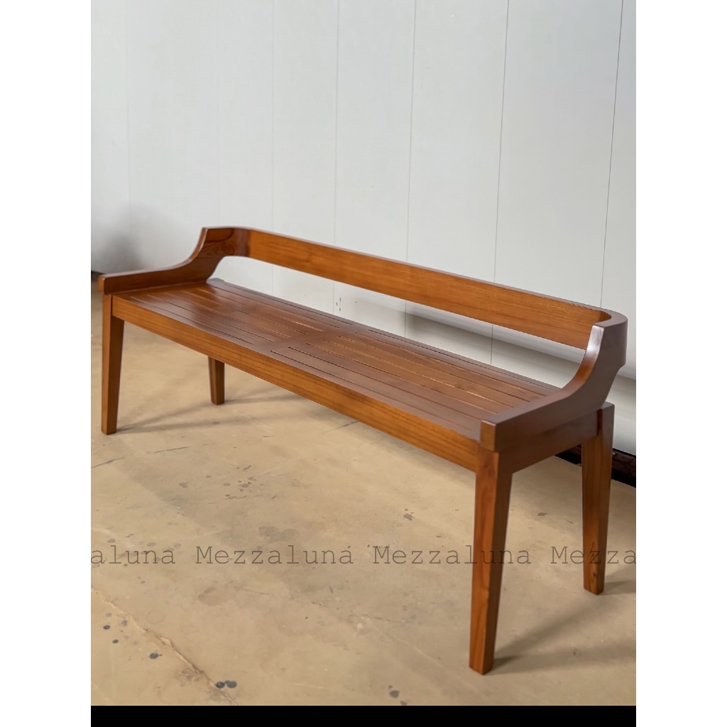 KURSI BANGKU TERAS KAYU JATI SIMPEL  MINIMALIS