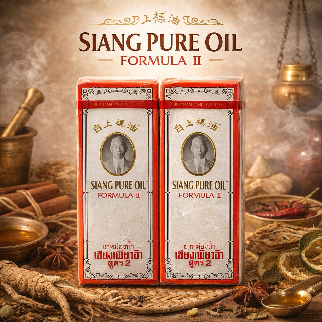 Siang Pure Oil Formula II Original Thailand Minyak Angin | Obat Pusing Masuk Angin Mabuk Perjalanan 