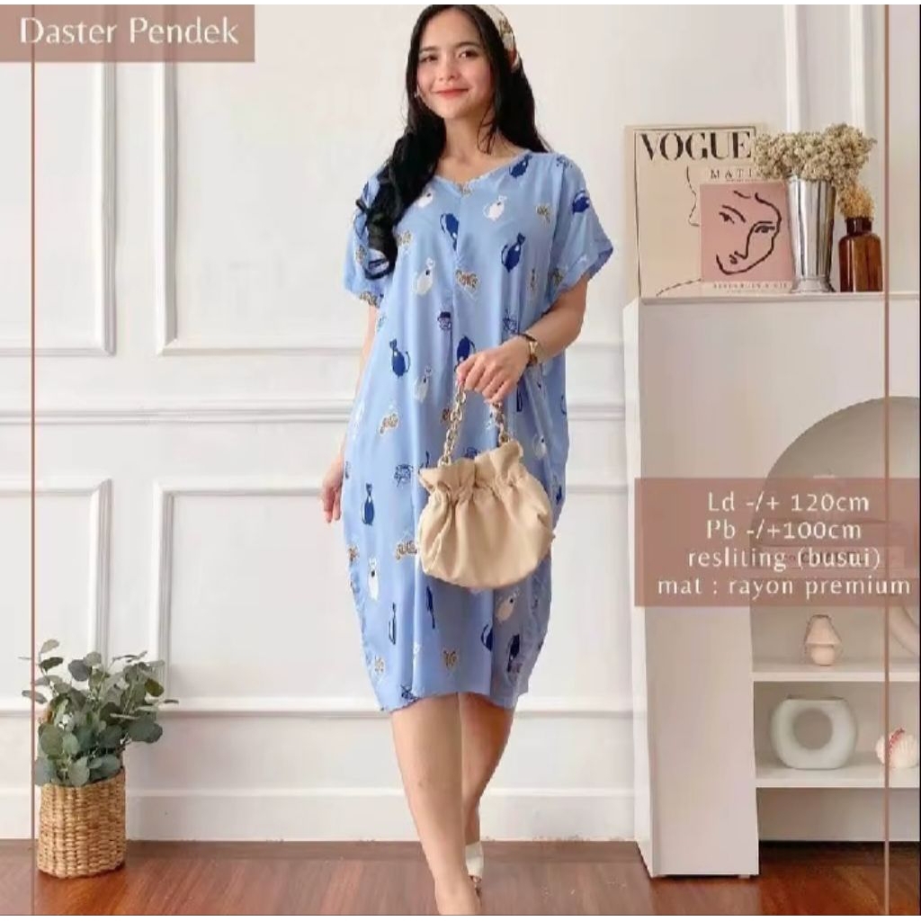Daster panjang selutut busui kekinian/ Daster wanita