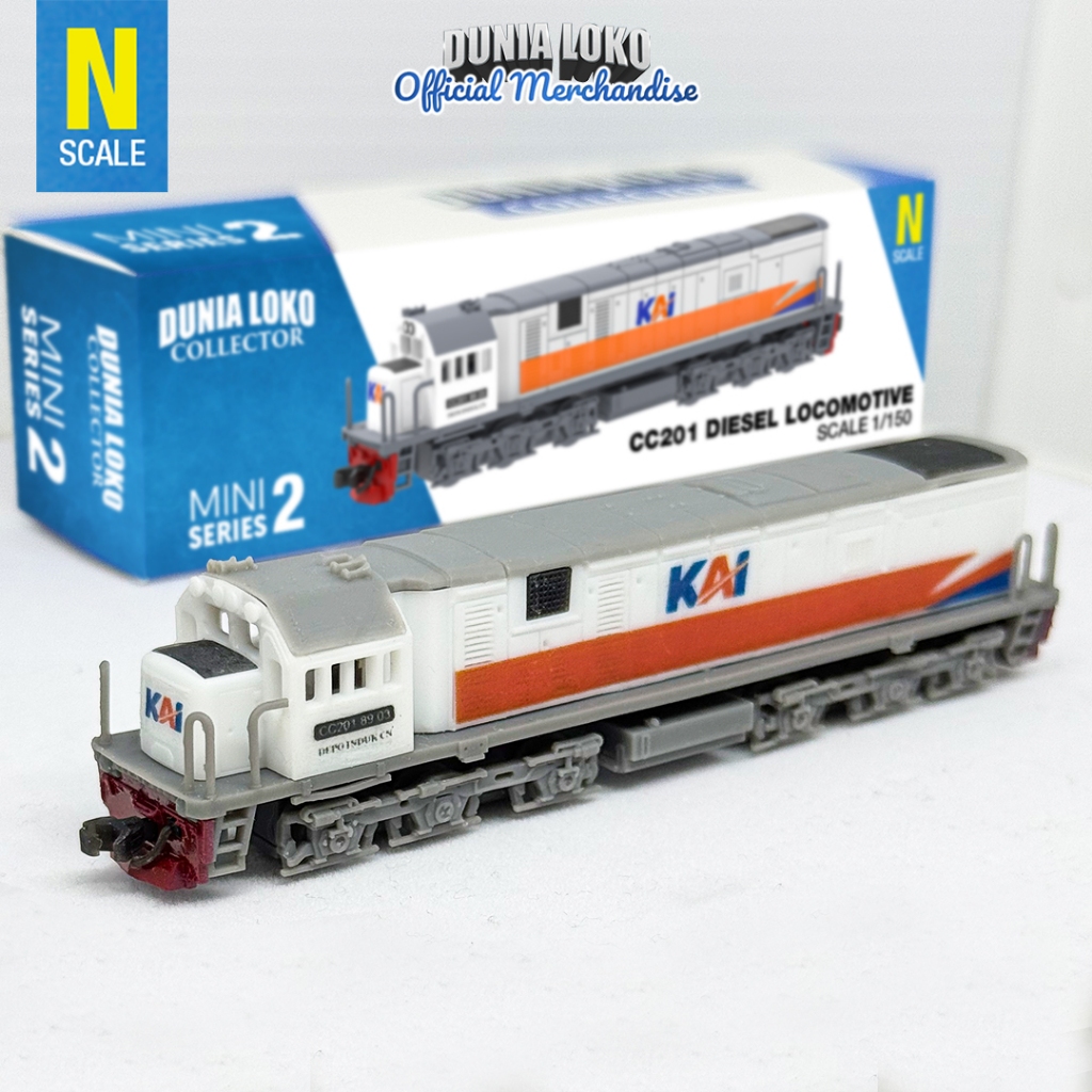 Miniatur Lokomotif CC201 | Dunia Loko Collector Mini Series 1 | N Scale 1:150