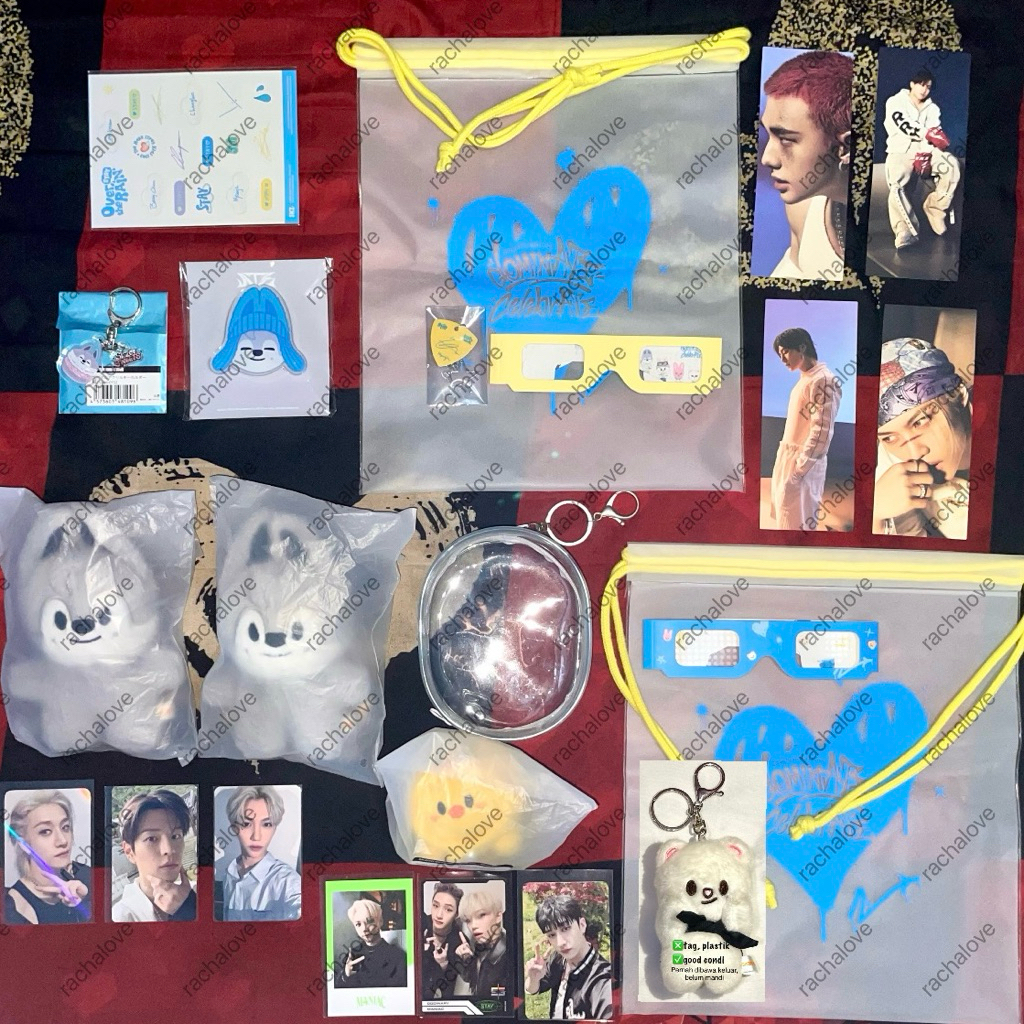 SKZOO MAGNET TAKBIR KEYRING BABY JINIRET PLUSH STANDING WOLFCHAN LYING KEYRING BBOKARI DOMINATE CELE