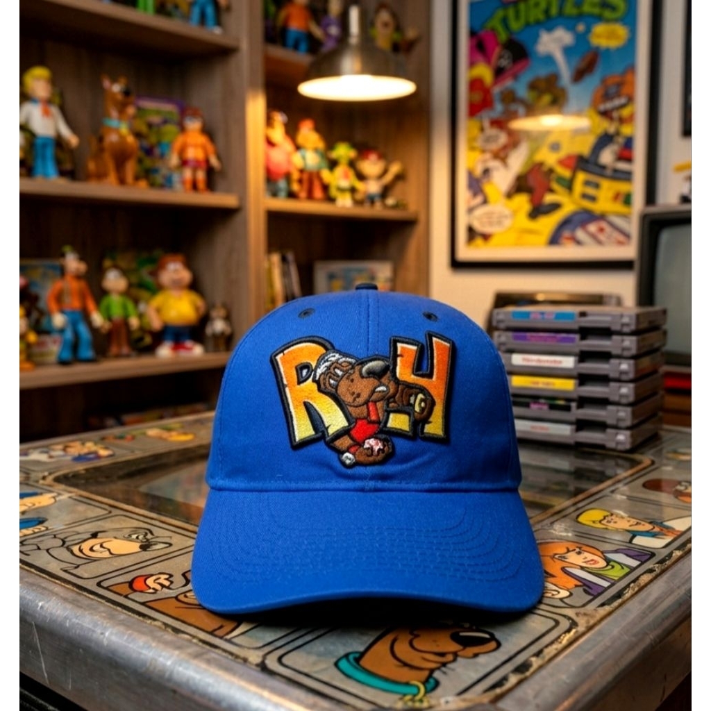 Topi Baseball Midland RockHounds Minor League OC Sports Original Second Warna Biru