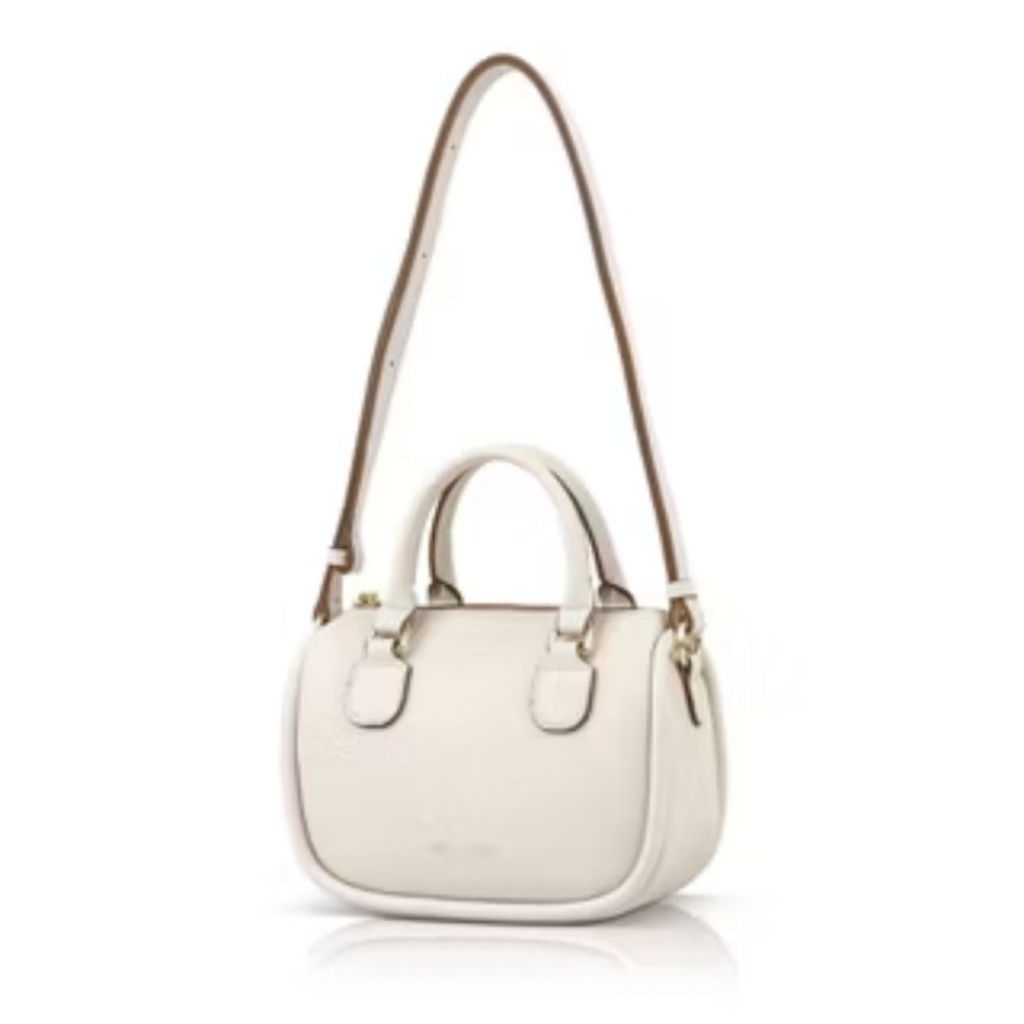 Tas Wanita Selempang Branded LES CATINO Rana Satchel Putih